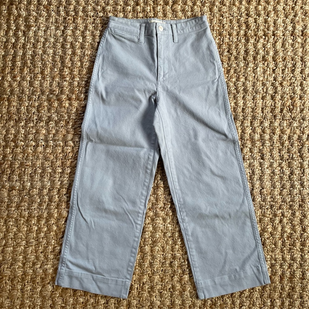 Madewell slim Emmitt wide leg cropped pant